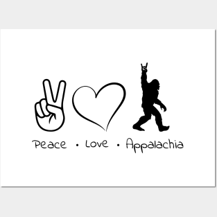 Peace Love Appalachia Posters and Art